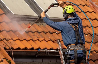 Démoussage et hydrofuge de toiture à Agnat